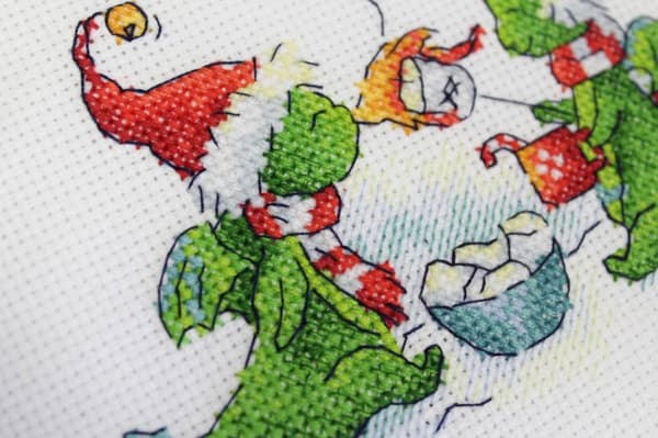 Broderisett MP Studia "Bli med til julebålet" 13x9 cm