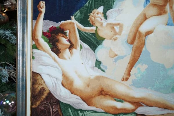 Broderikit Golden Fleece "Morfus og iris" 61.5x85 cm