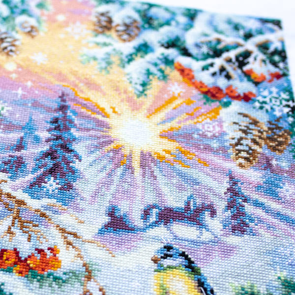 Broderikit Magic Needle "Vintermorgon" 40x30 cm