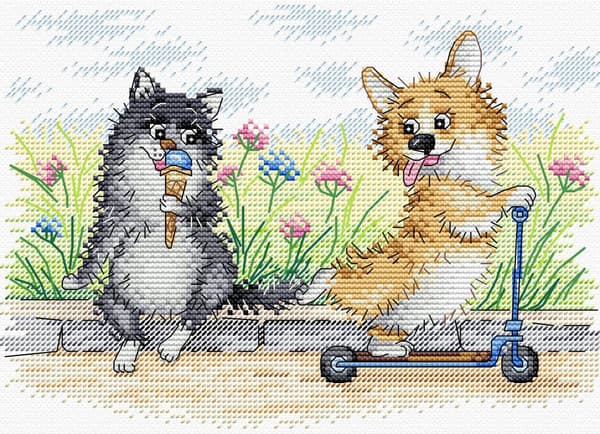 Broderikit MP Studia "Sødtand" 22x16 cm
