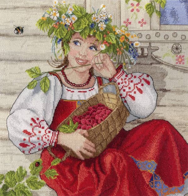 Broderikit MP Studia "Sommerskøn" 25x25 cm