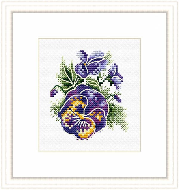 Broderikit MP Studia "Penséer" 8x9 cm
