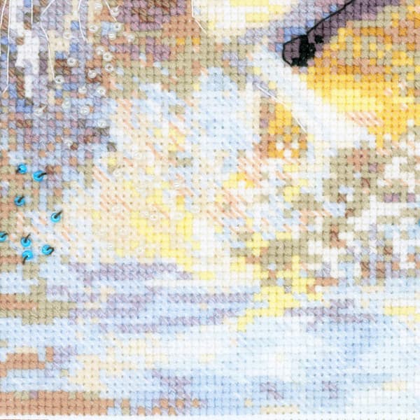 Broderikit med korssting - Riolis "I solnedgang" 60x40 cm