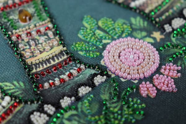 Perlebroderi Abris Art "Storslået visdom" 30x30 cm