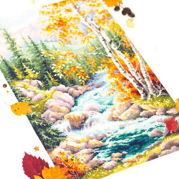 Ristipistopakkaus Magic Needle "Bergsbäck" 27x40 cm