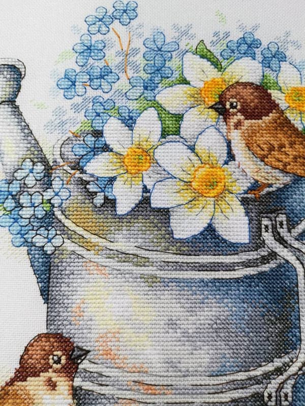 Broderikit MP Studia "Påskliljeelsker" 23x27 cm