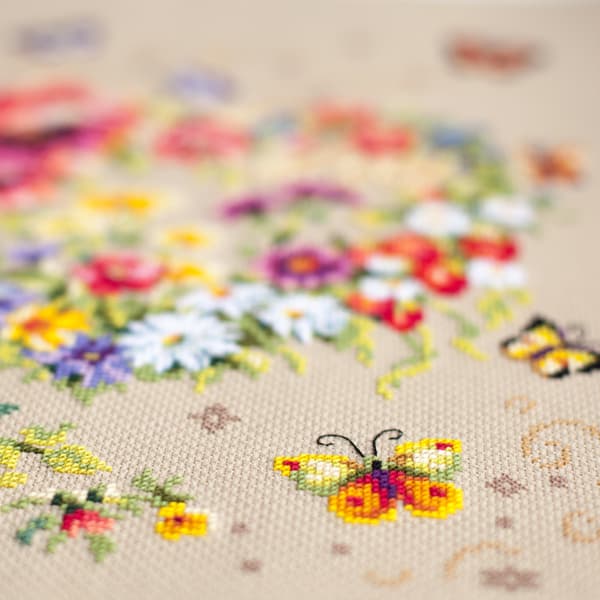 Broderikit Magic Needle "Ditt hjärtas sken" 26x34 cm