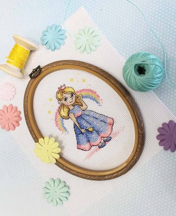 Broderikit MP Studia "Prinsesse" 9x13 cm