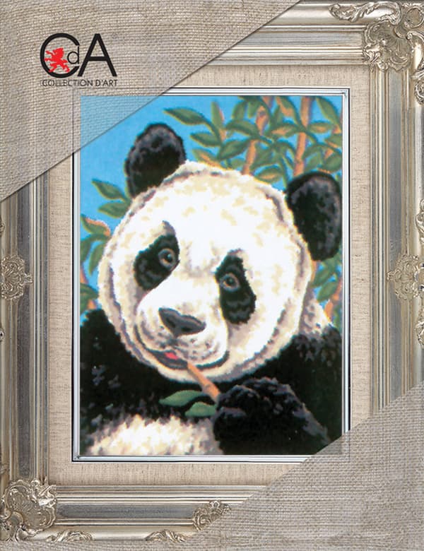 Kanavatyö Collection D`Art "Panda" 14x18 cm