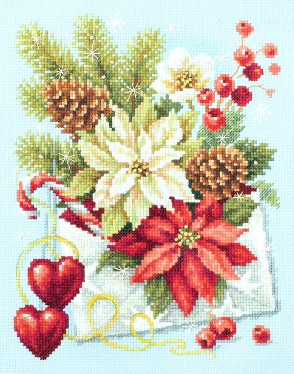 Broderikit Magic Needle "God jul!" 17x22 cm