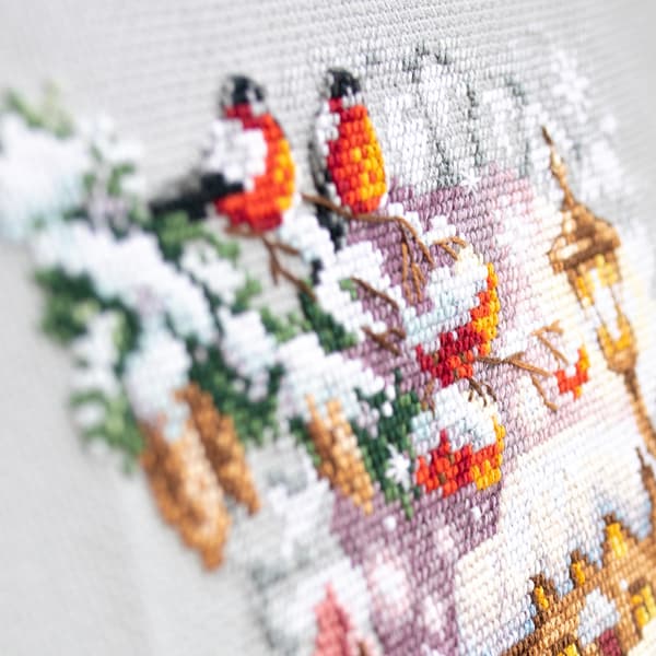 Broderikit Magic Needle "Vinterhøjtid" 17x27 cm