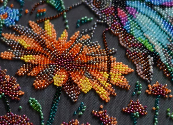 Perlebroderi Abris Art "Sommerens nuancer" 26x39cm
