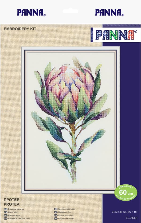 Broderikit Panna "Protea" 38x24,5 cm