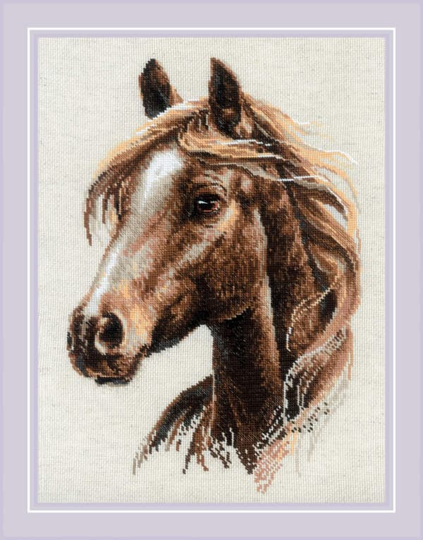 Broderikit med korsstygn - Riolis "Stolt anda" 30x40 cm