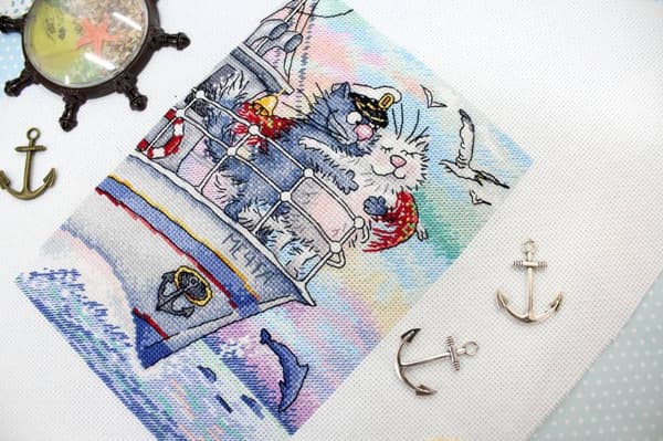 Broderikit MP Studia "Kærlighedens hav" 12x18 cm