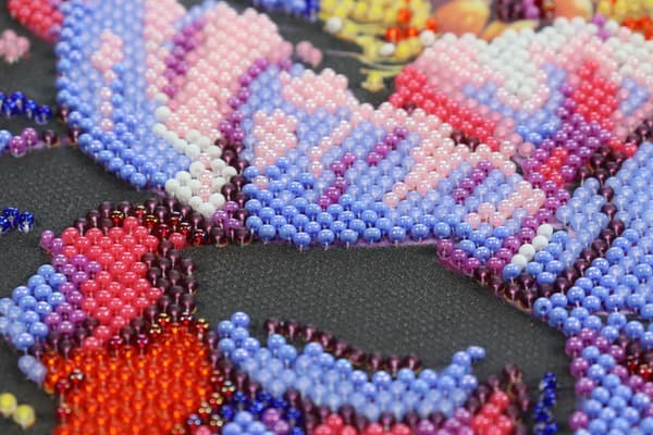 Broderikit med pärlor Abris Art "Blomningstid" 20x20 cm