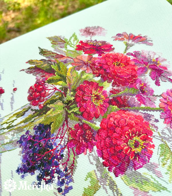 Broderikit Merejka K-221 - "Septemberfärg" 29x26.5 cm