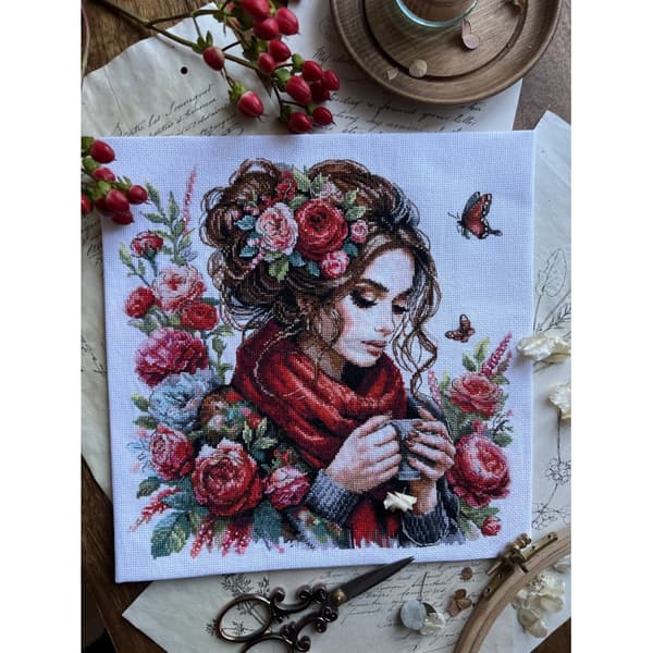Broderikit Andriana "Harmoni" 24x24 cm