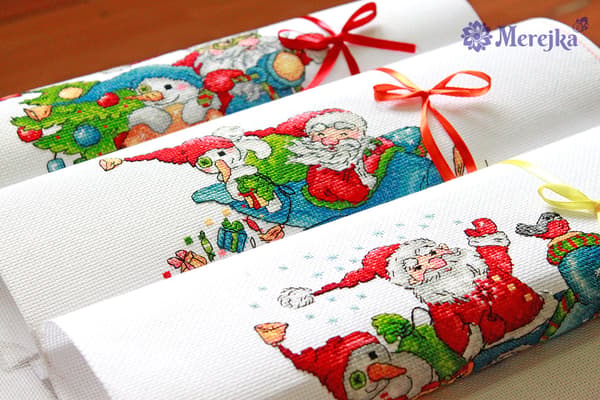 Broderikit Merejka K-121 - "Julerally" 20x15 cm