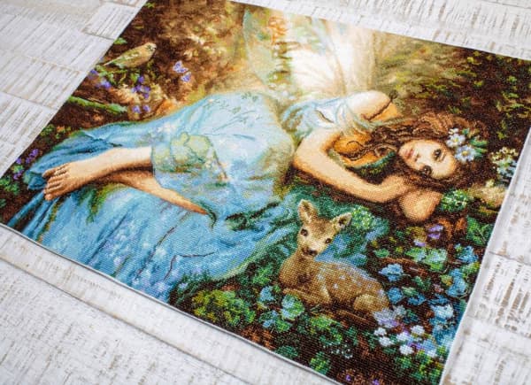 Broderikit LetiStitch LETI960 - "Forårsflod" 40x30 cm
