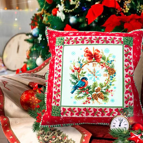 Broderikit Magic Needle "Juletid" 17x22 cm