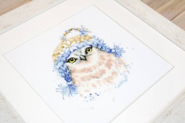 Broderikit Luca-S B2306 - "Uglen" 19x18.5 cm