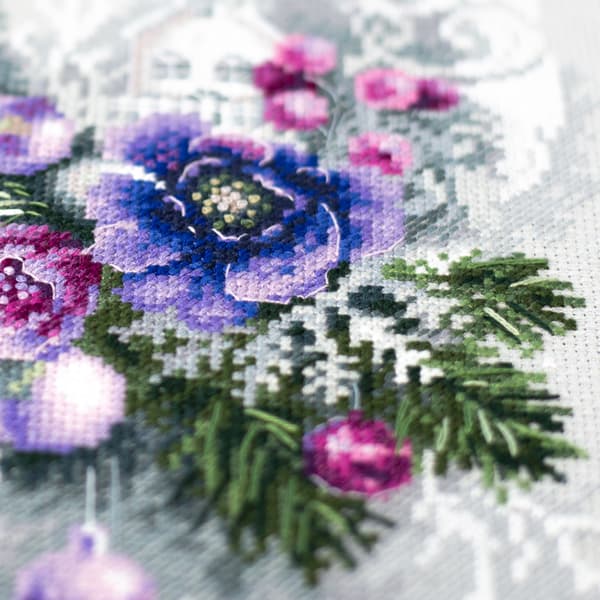 Broderikit Magic Needle "Frostig aften" 18x27 cm