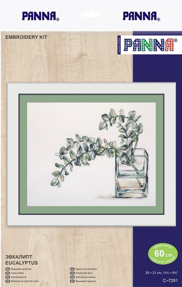 Broderikit Panna "Eukalyptus" 21x30 cm