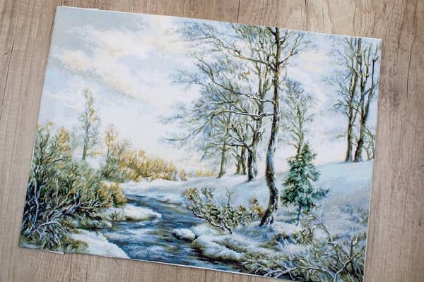 Broderisett Petit point Luca-S "Vårdag" 33x25 cm