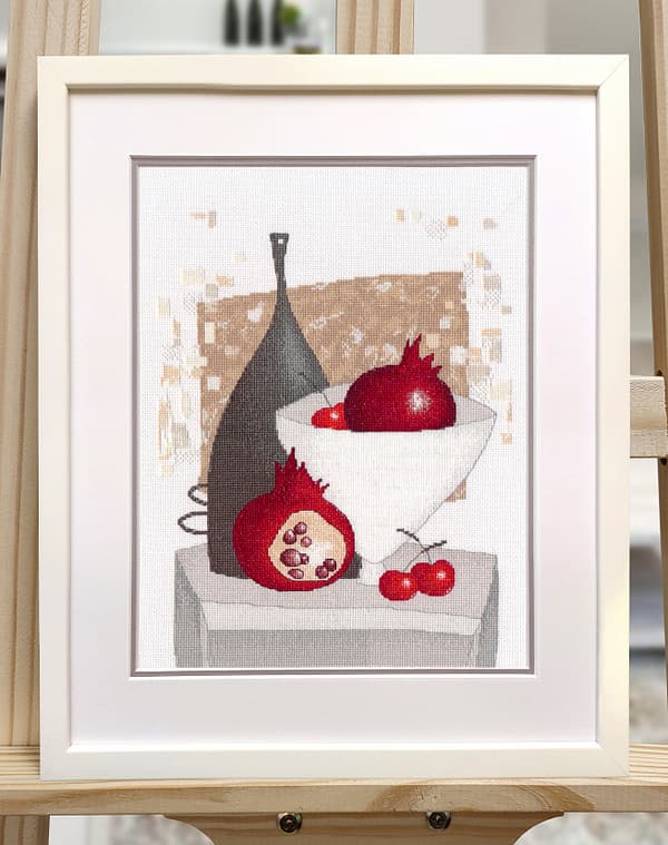 Broderikit Oven "Granatnocturne" 22x30 cm