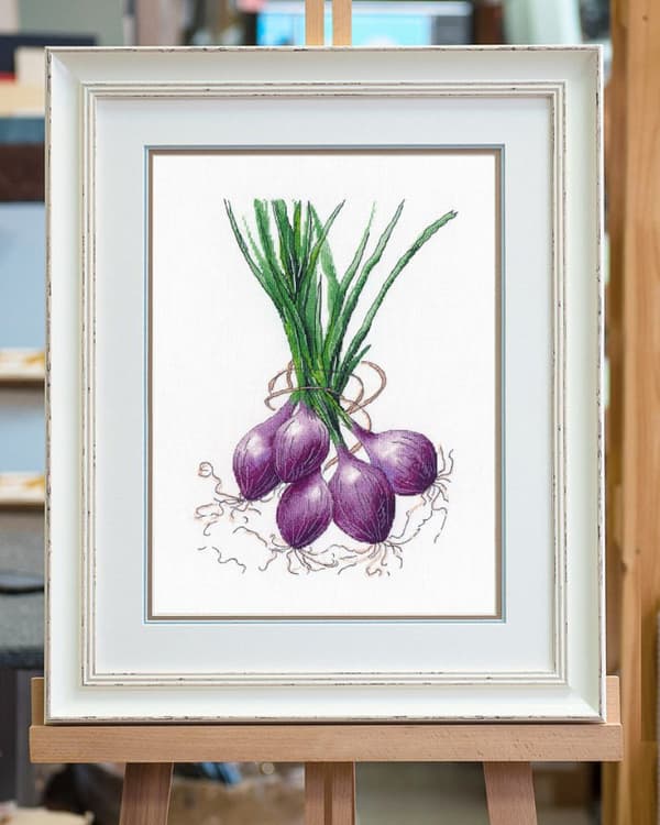 Broderikit Oven "Lök" 20x31 cm