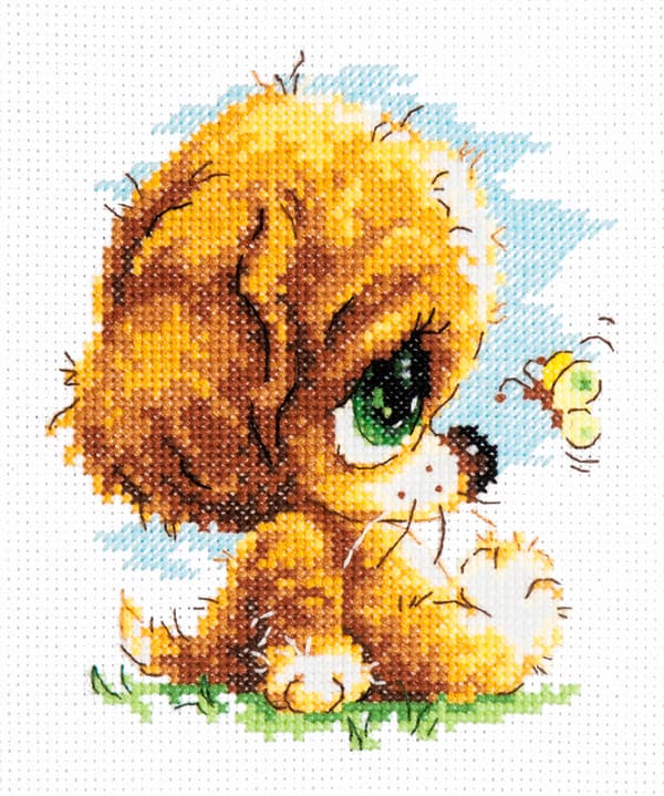 Broderikit Magic Needle "Söt" 12x14 cm