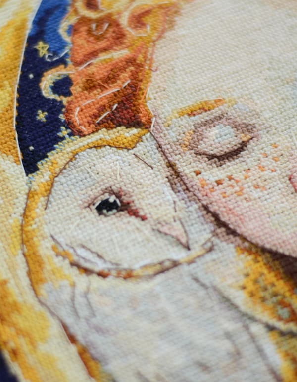 Broderikit Abris Art "Månens datter" 25x24cm