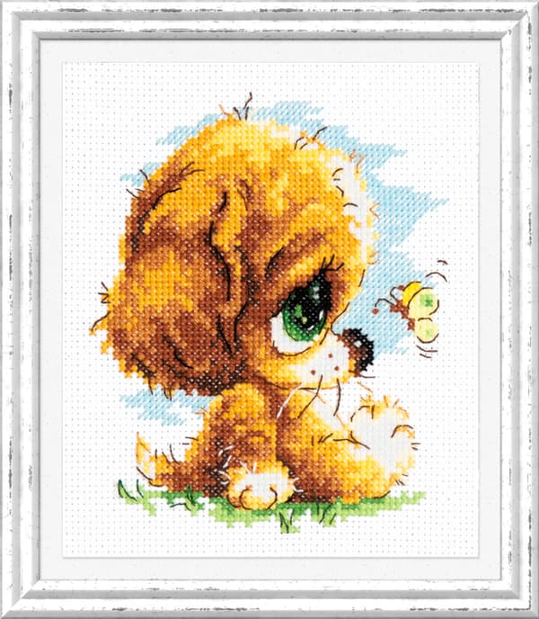 Broderikit Magic Needle "Söt" 12x14 cm