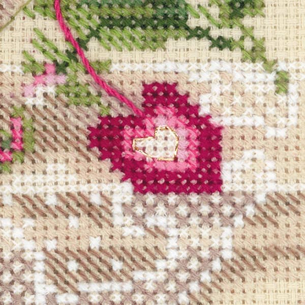 Broderikit Riolis "Hallonte" 20x20 cm
