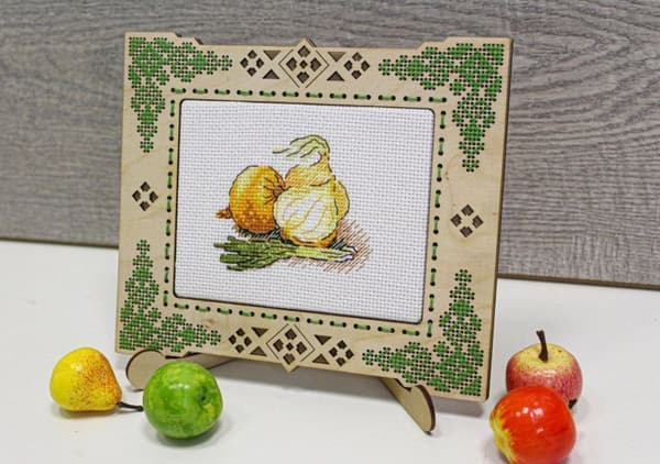 Broderikit MP Studia "Gylden løg" 8x7 cm