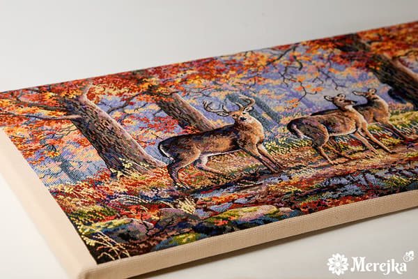 Broderisett Merejka K-168 - "Under eikene" 30x57 cm