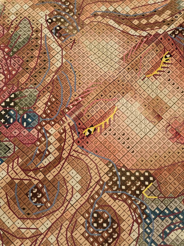Broderikit AVA "Eftermiddagens läckerheter" 18.57x19.05 cm