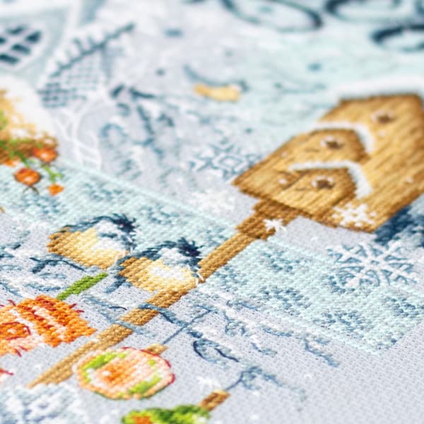 Broderikit Magic Needle "Hej, vinter!" 26x26 cm