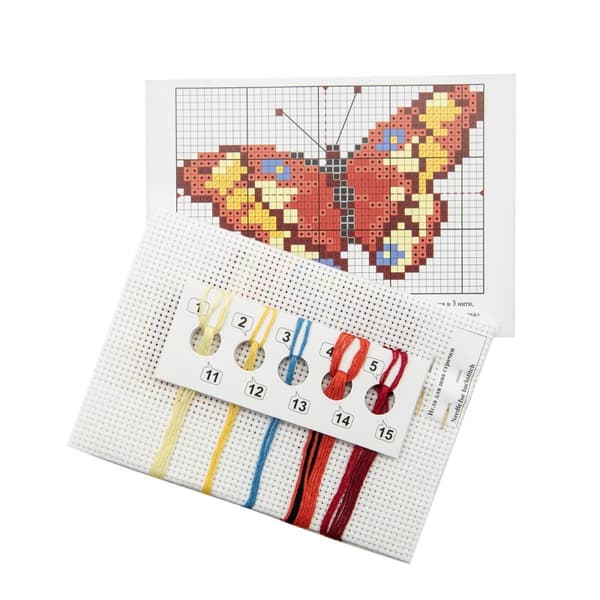 Broderikit Alisa "Sommerfugl" 10x7 cm