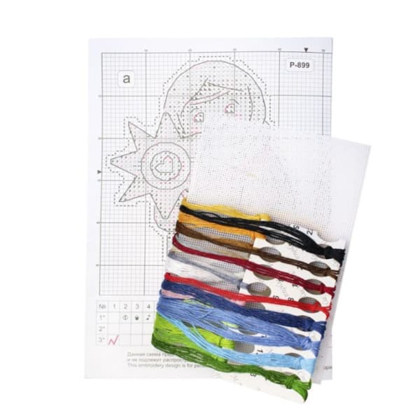 Broderisett Plastic Canvas MP Studia "Ta farvel med vinteren" 8x10 cm