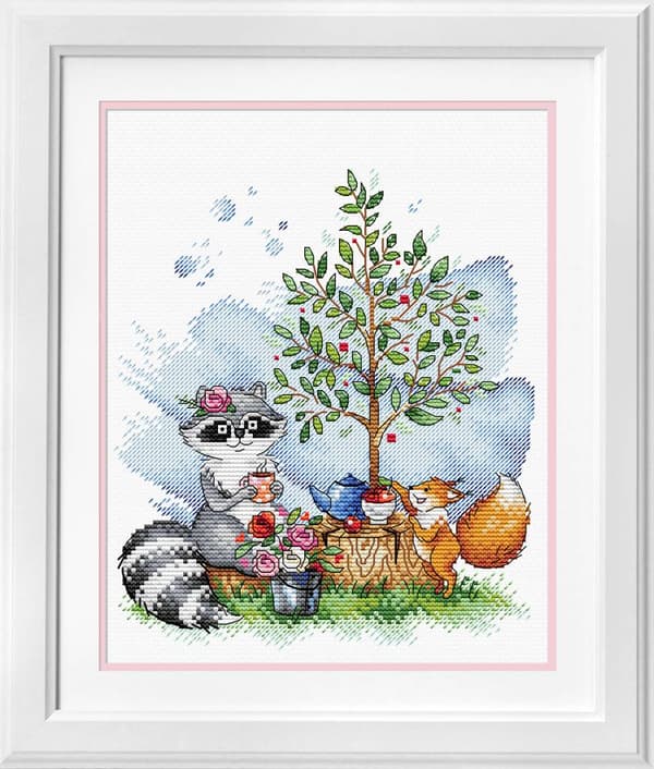 Broderikit MP Studia "Sommarteparty" 18x22 cm