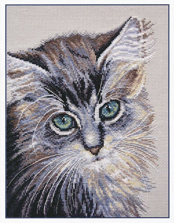Broderikit Oven "Grönögd underverk" 20x26 cm