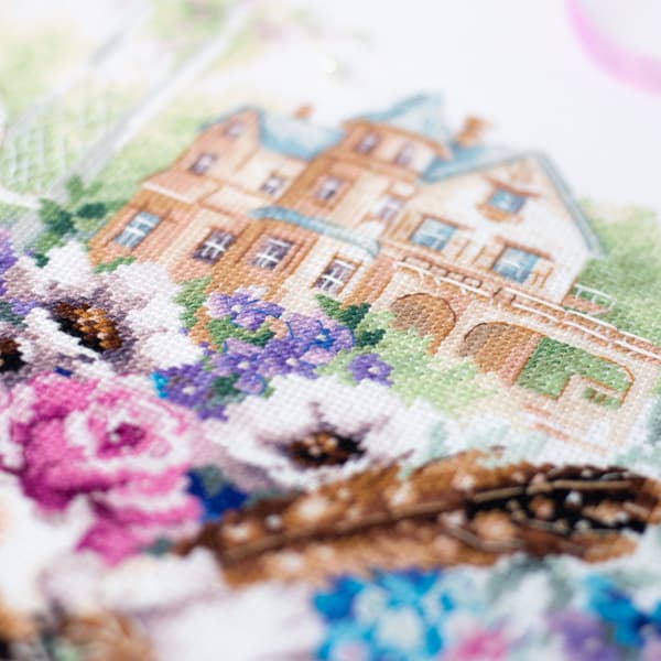 Broderisett Magic Needle «Viktoriansk hus» 38x30 cm