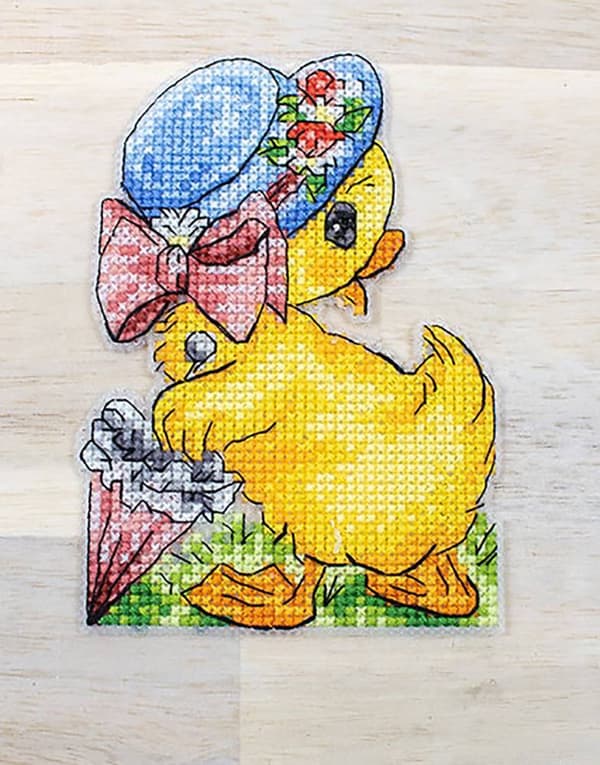 Broderikit LetiStitch L8032 - "Påskepynt 8 stk." 8x11 cm