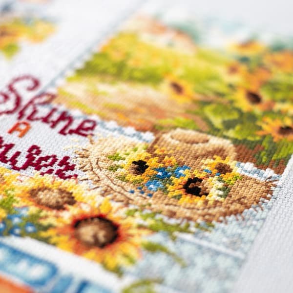 Broderisett Magic Needle "Stråle som en solsikke!" 26x26 cm
