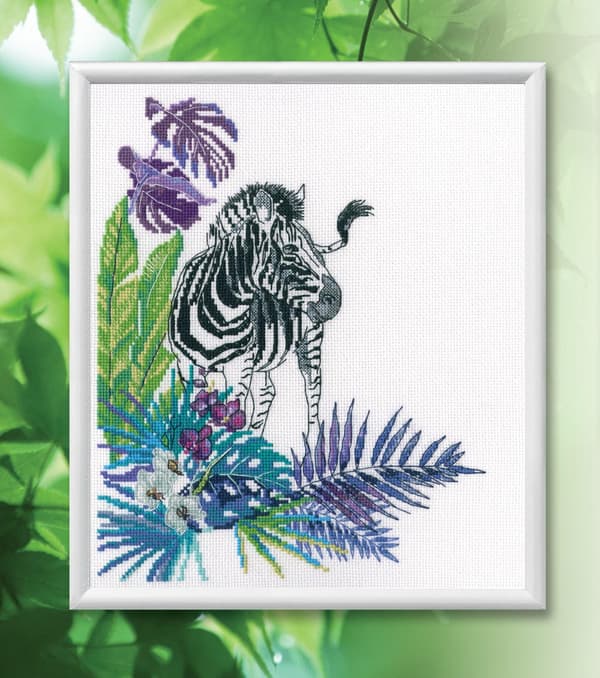 Broderikit RTO "Zebra" 18x22.5 cm