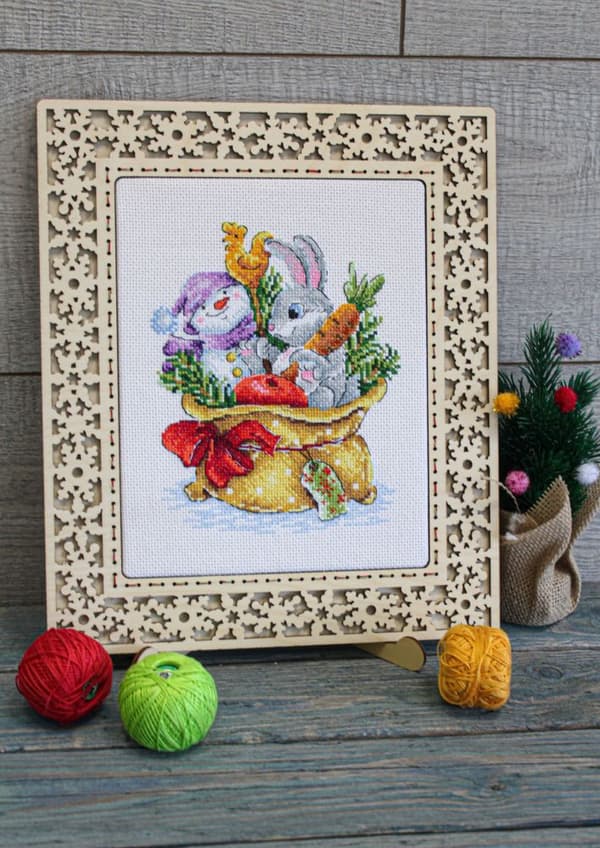 Broderikit MP Studia "Taske med gaver" 15x18 cm