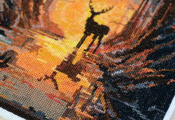 Broderikit Abris Art "Skovens vogter" 24x42 cm