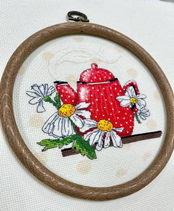 Broderikit Oven "Te-miniature" 15x15 cm